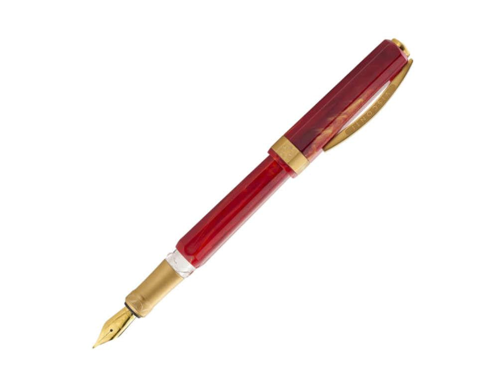 Visconti Opera Gold Füllfederhalter, Acryl-Edelharz, Rot, KP42-01-FP