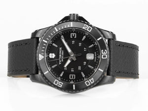 Victorinox Maverick Black Edition Quartz Uhr, Edelstahl, Schwarz, 43 mm, V241787